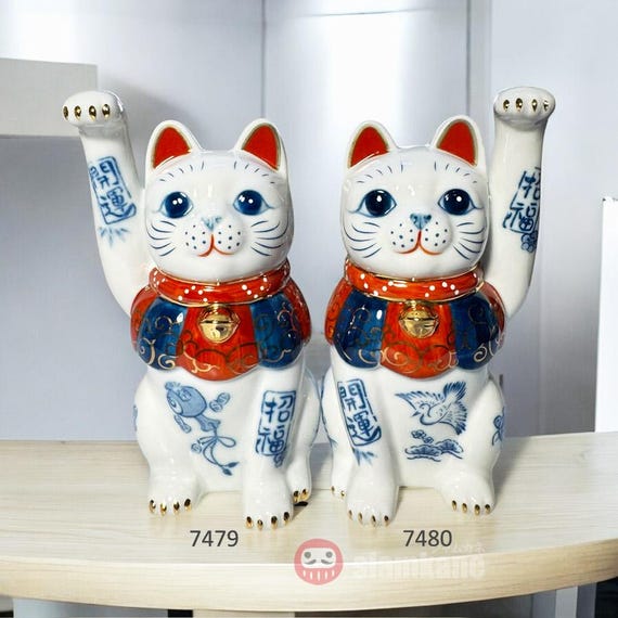 専用　lucky cat Lucky Cat Maneki Neko Gotokuji Temple Size #3, Tall 3.5 Inch - Etsy