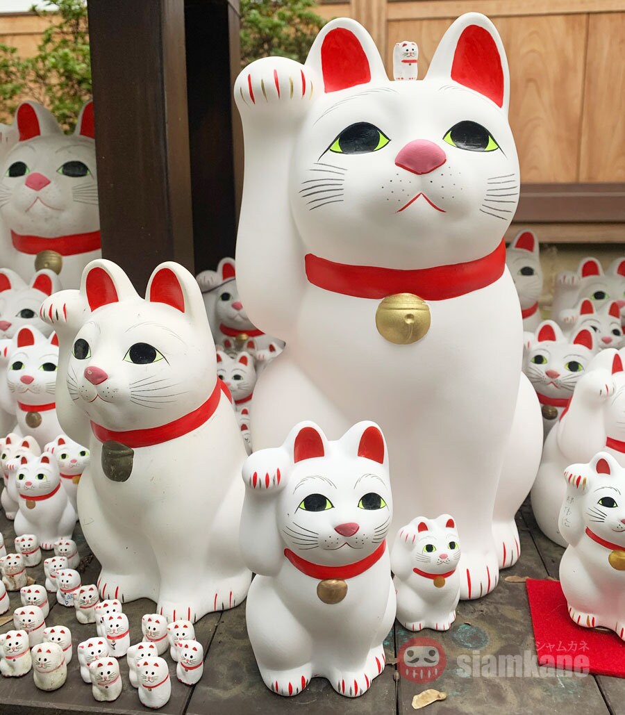 招き猫招き猫豪徳寺サイズ#6、高さ6インチ - Etsy 日本