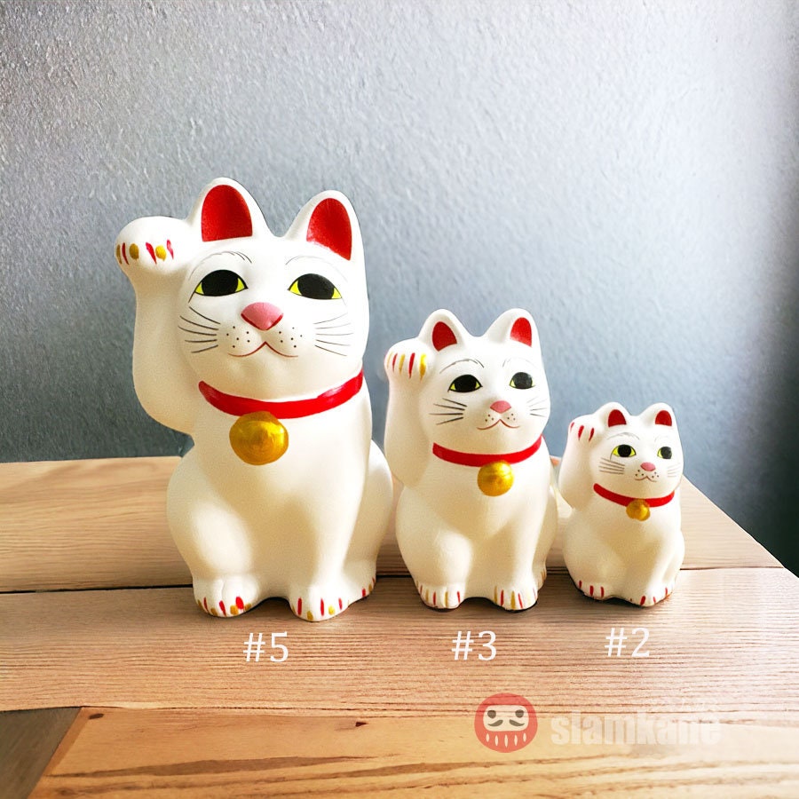 招き猫招き猫豪徳寺サイズ#6、高さ6インチ - Etsy 日本