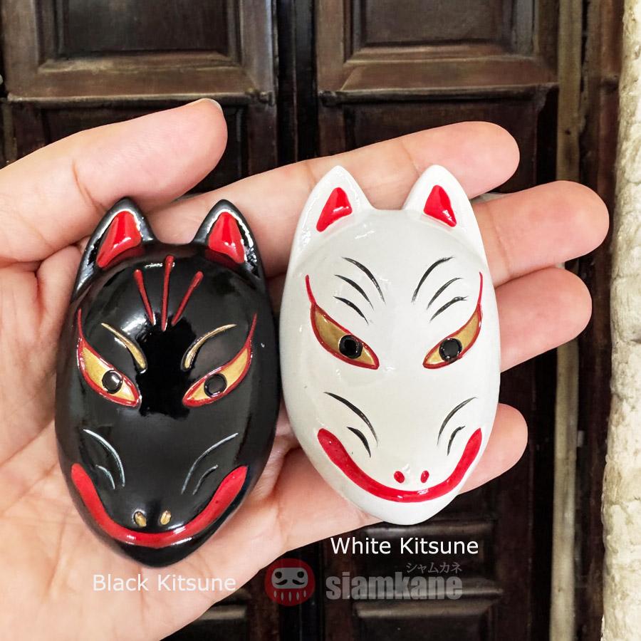 Japanese Magnets , Kabuki and Lucky Cat Memory of Japan Size 6 Cm