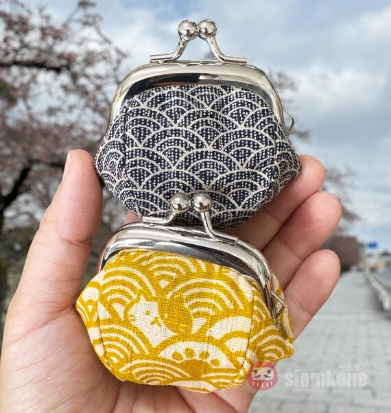 Midori Small Japanese Pouch Coin Purse Bag From Kyoto New