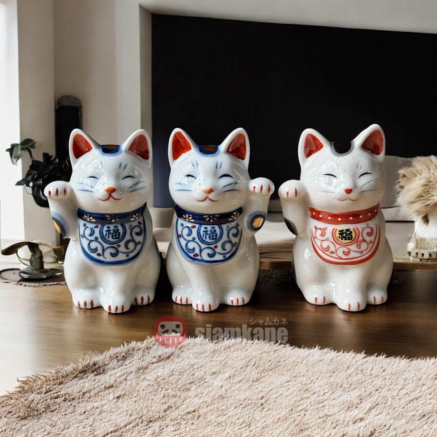 招き猫：高さ10.5cmの日本製陶器人形 - Etsy 日本