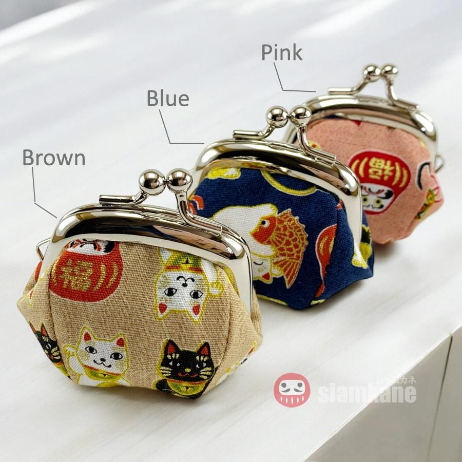 Midori Small Japanese Pouch Coin Purse Bag Flower Collection