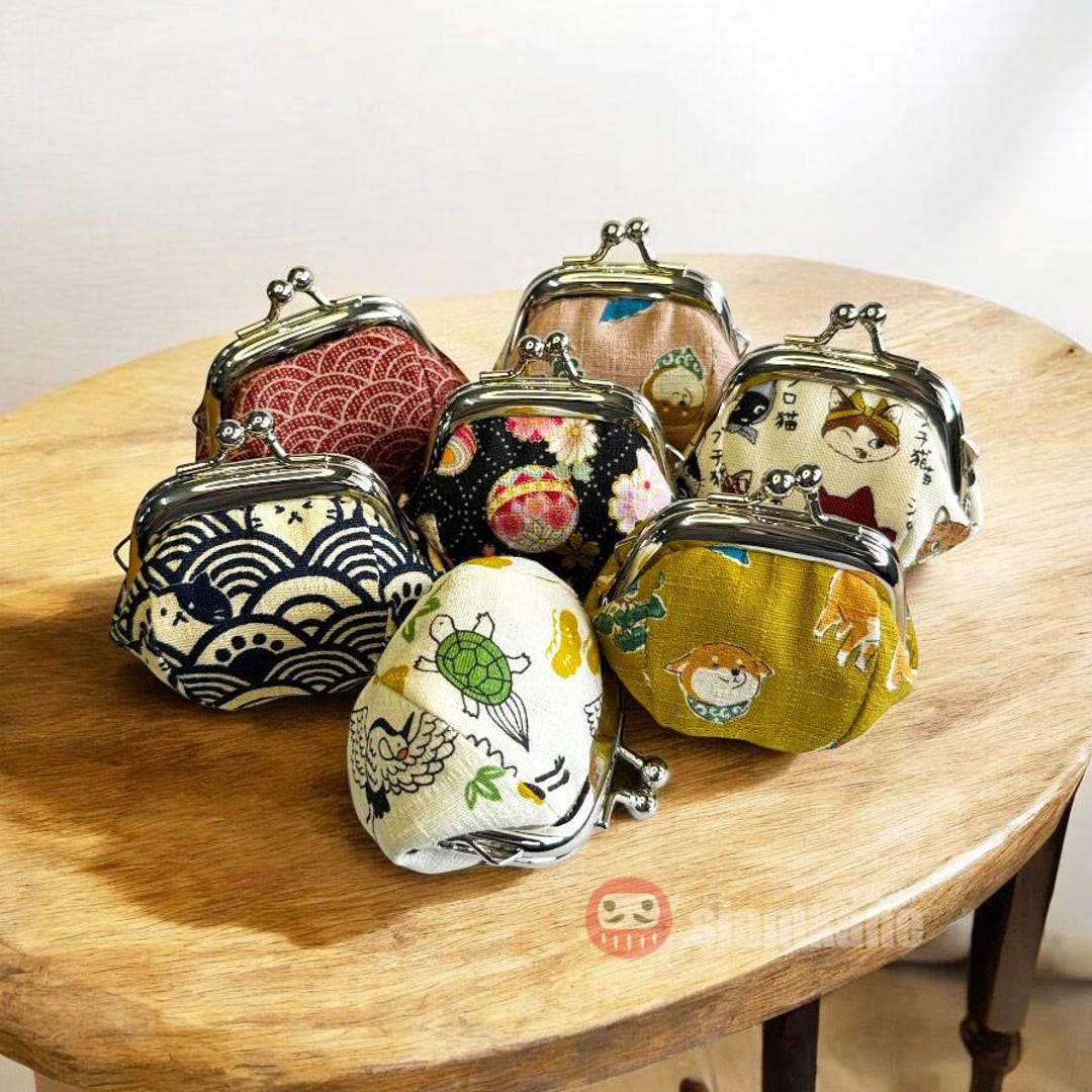 Midori Small Japanese Pouch Coin Purse Bag From Kyoto New