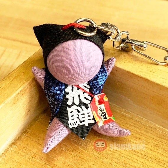 Sarubobo Lucky and Protection Japanese Charm Keychain, Original