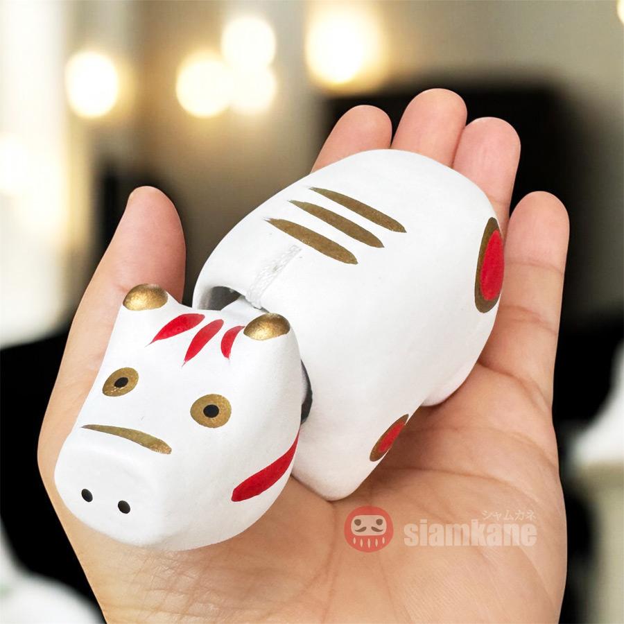 Japanese Akabeko Lucky Cow – Fukushima Folk Charm, Size #1 New