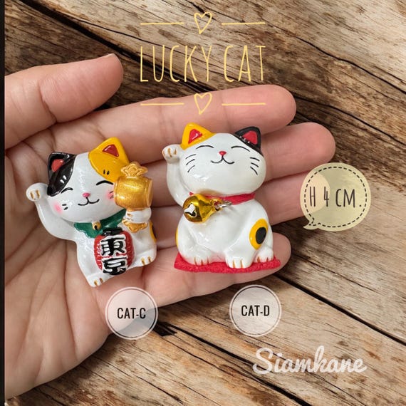 Japanese Magnets , Kabuki and Lucky Cat Memory of Japan Size 6 Cm