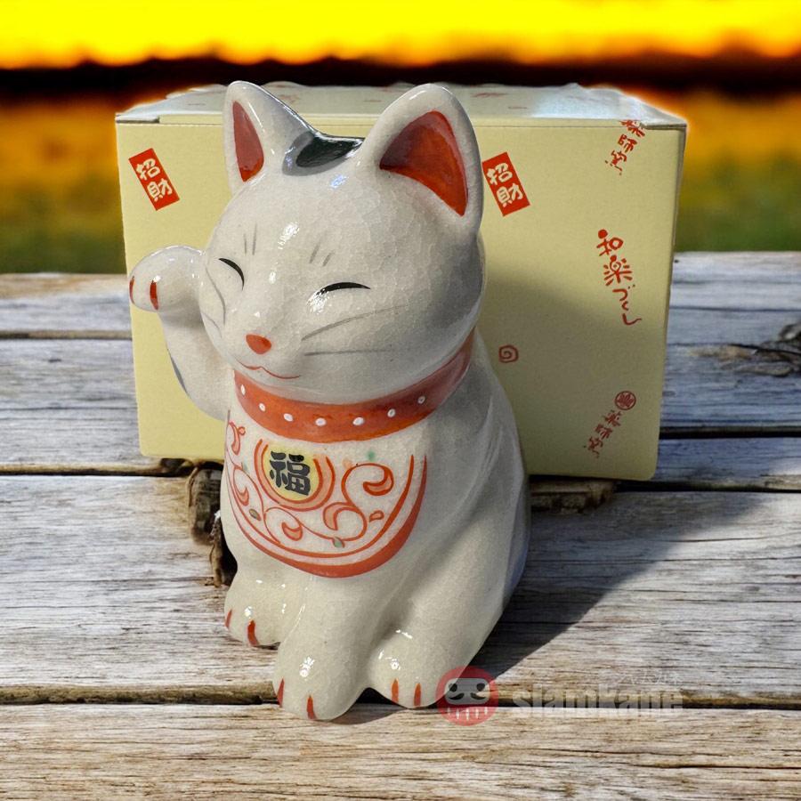 招き猫：高さ10.5cmの日本製陶器人形 - Etsy 日本