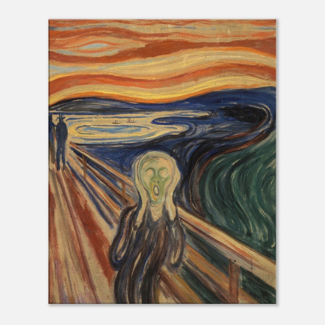 The Scream 2 Edvard Munch Canvas - Etsy