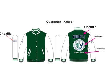 Custom Letterman Jacket: Chenille & Embroidered Patches, Personalized Varsity