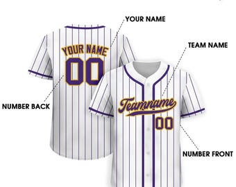 Custom Sublimated Baseball Jersey: Personalized Team Uniform