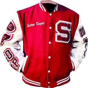 Custom Varsity Jacket: Personalized Wool & Leather Letterman Jacket
