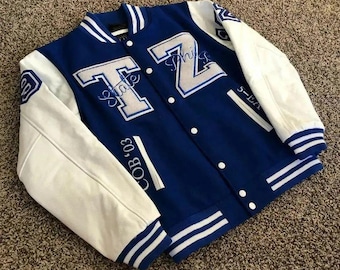 Custom Wool Letterman Jacket: Personalized Varsity Baseball Bomber - Main Image