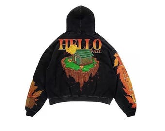 Custom Oversized Heavyweight Hoodie, Puff Printing, Personalized Apparel