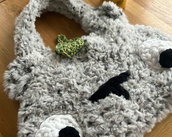 Crochet Totoro fluffy bag