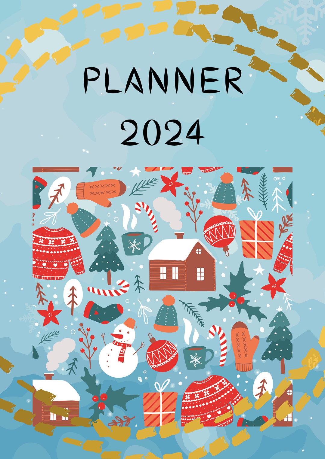 Weihnachtskalender 2024 zum Ausdrucken - Etsy Österreich