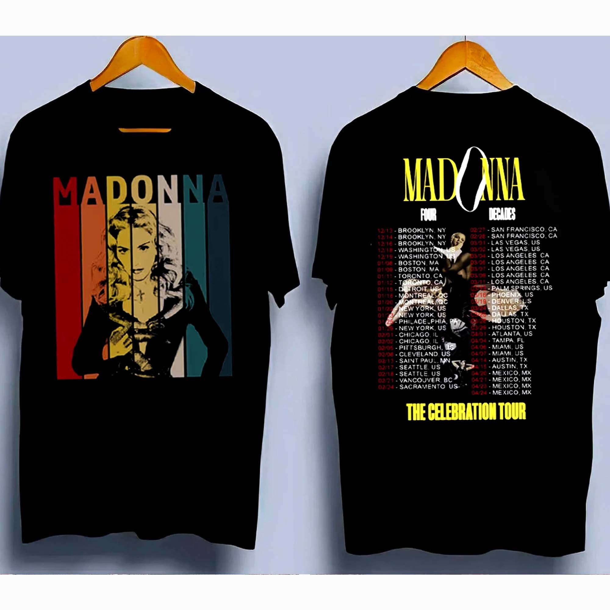 Madonna The Celebration 2024 Double Sides Unisex Shirt
