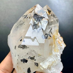 Natural Quartz crystal with Inclusions of Hematite specimen, 276 grams