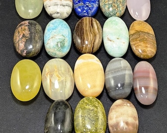 Natural Mineral Stone Palm Massage Stones - 1680 grams
