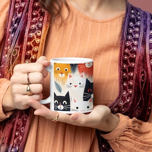 Cat Mug, Cute Cat Mug, Cat Lover Gift, Crazy Cat Lady, Cat Dad, Cat Mom, Black Cat, Funny Cat Mug, Cat Coffee Mug, Cat Cup 11oz