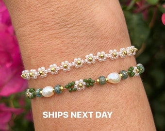 perlenarmband blumen