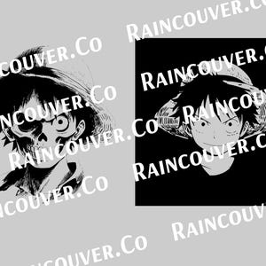 One Piece Vector Icon Packs  - Luffy Regular & Skull | 2 EDITABLE SVGs + PNGs