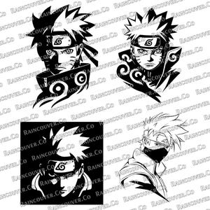 Naruto 3 Pack + Bonus Kakashi Hatake Included| SVG + PNG Files