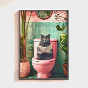 Britisch Kurzhaar Katze Poster: Lustiges Graues Katzen Poster, Lustiges Graues Katzen Poster, Katzen Liebhaber Geschenk