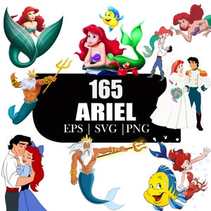Little Mermaid SVG | Little Mermaid PNG | Clipart Bundle | Ariel Png | Princess PNG | Little Mermaid svg | Little Mermaid T-shirt design