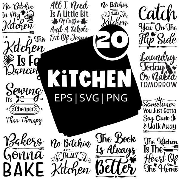 Kitchen Svg | Kitchen Svg Bundle | Kitchen Cut File | Cooking Svg | Kitchen Quotes Svg | Kitchen Png | Digital files | instant download