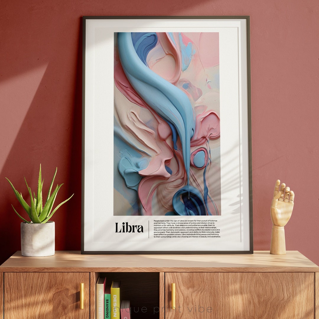 Libra Zodiac Sign Colors and Meanings, Printable High Definition Wall
