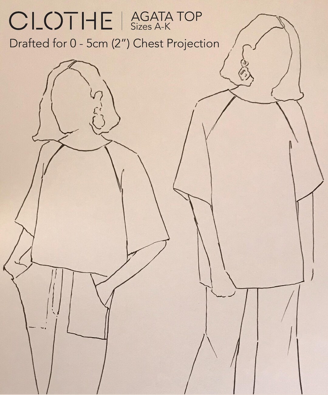 Raglan Boxy Top Sewing Pattern - 11 Sizes - Digital Download - Etsy