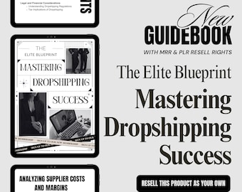 dropshipping, dropshipping ebook, dropshipping guide, mrr ebooks, plr ebook, ebook template, resell rights, master resell rights, plr, mrr