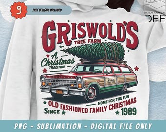 Griswold Christmas Tree Farm PNG, Merry Christmas Png, Christmas Vacation PNG, Family Christmas Png, Christmas Movie Png Retro Christmas png