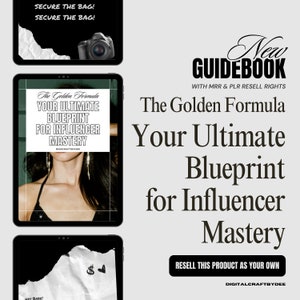 influencer, influencer, influencer marketing, influencer template, instagram influencer, canva template, master resell rights, plr, mrr