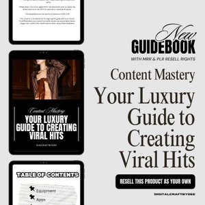 Creating Viral Hits ebook, Social Media Content, master resell rights, resell product, plr ebook, DFY ebook, private label rights, mrr, plr