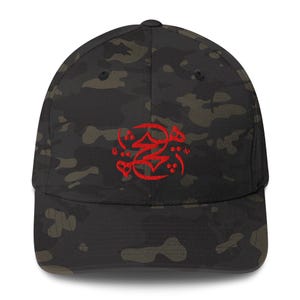 Hich Camo Cap - Persian Calligraphy & Power Symbol Hat