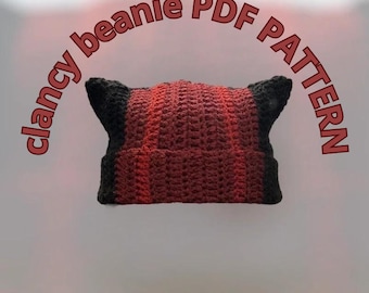 clancy beanie PDF PATTERN overcompensate balaclava inspired tyler beanie twenty one pilots PDF pattern