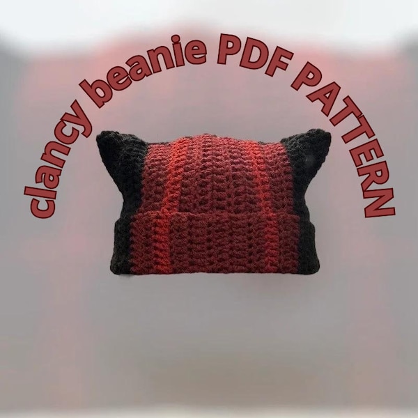 clancy beanie PDF PATTERN overcompensate balaclava inspired tyler beanie twenty one pilots PDF pattern