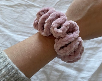 Gehäkelte Hargummis - Crochet Scrunchies Velvet