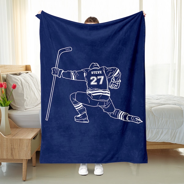 Hockey Soft Blanket Etsy
