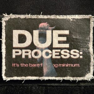 Due Process Leftist Political Anti-ICE Patch