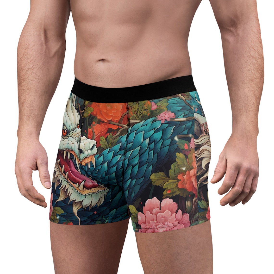 Lucky Blue Dragon Men's Underwear Humorous 'rub Me for Luck' Print ...
