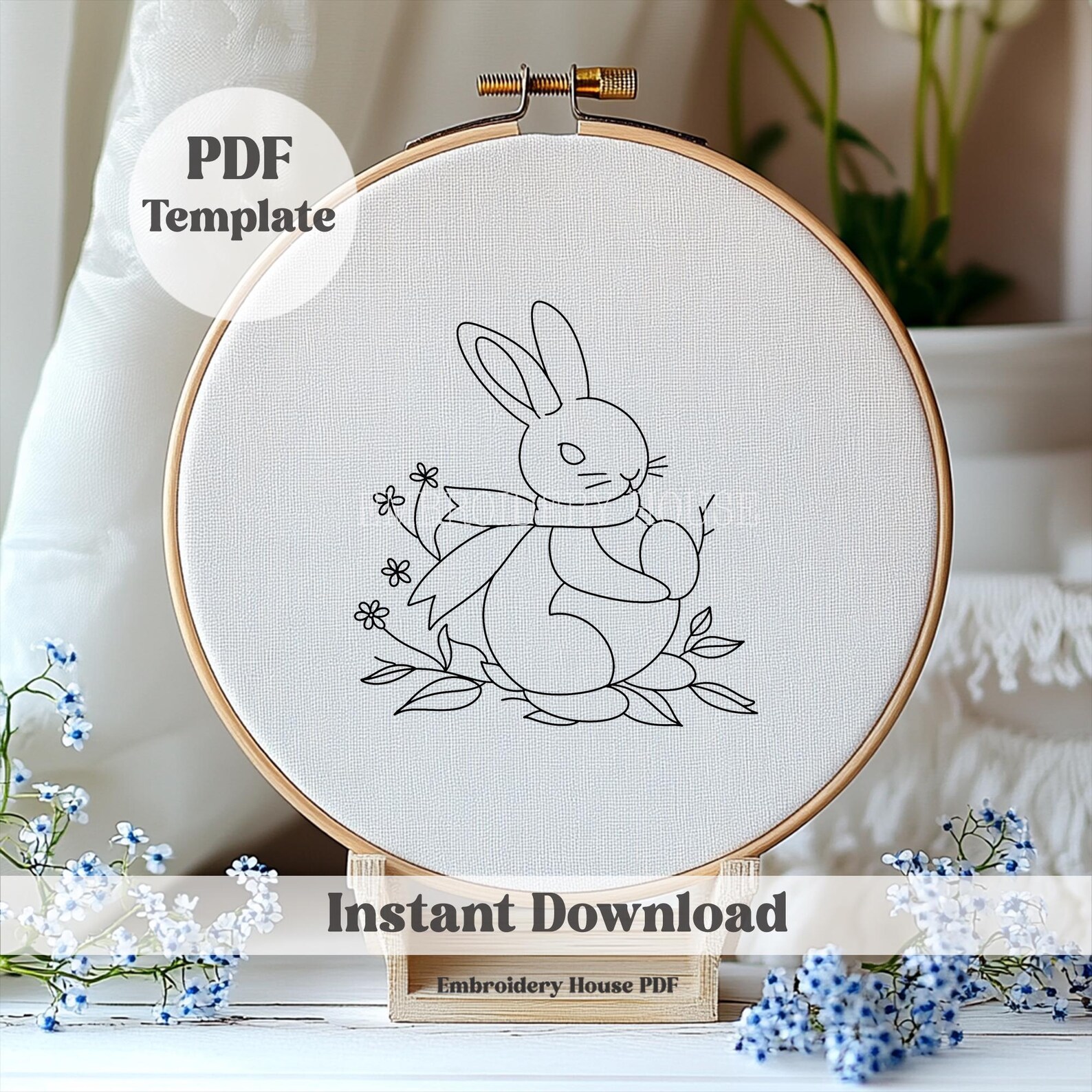 Peter Rabbit Hand Embroidery, PDF Pattern, Beatrix Potter ,woodland ...