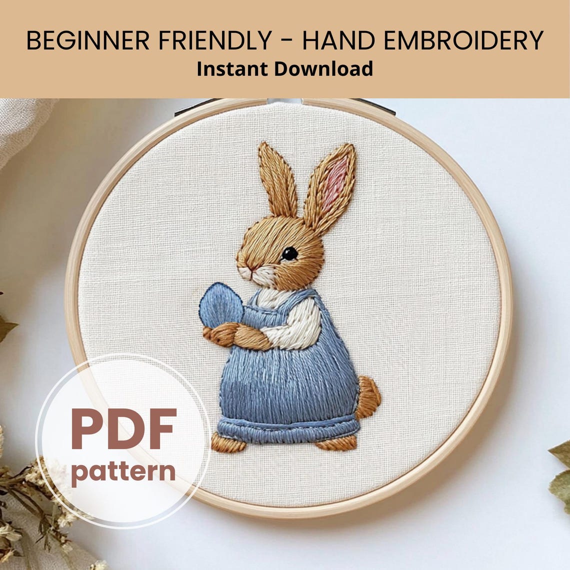 Peter Rabbit Hand Embroidery, PDF Pattern, Beatrix Potter ,woodland ...