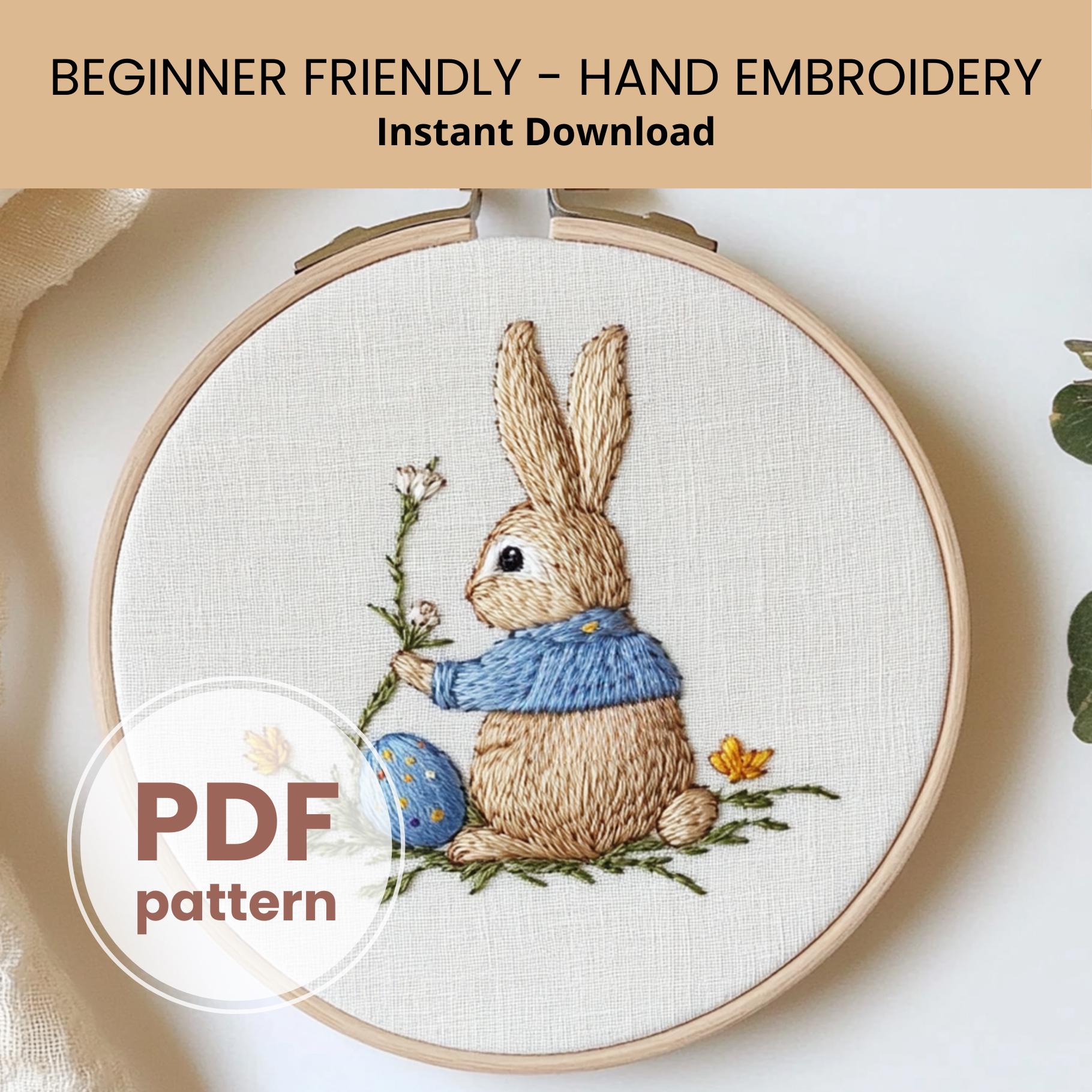 Printable Peter Rabbit Patterns Peter Rabbit Hand Embroidery Pattern PDF, Beatrix Potter Inspired ...