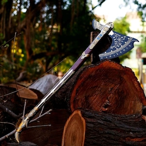 God of war - Kratos Leviathan Axe, Scandinavian axe, axe, Viking axe, scandinavian axe, celtic axe, battle axe, war axe, personalized gift