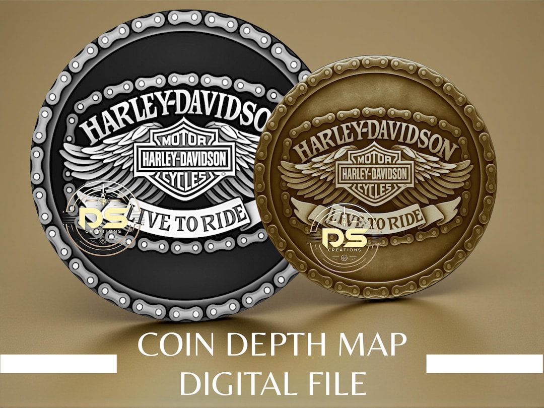 Coin Depth Map | Optimised Resolution PNG File | for Lightburn 3D Slice ...