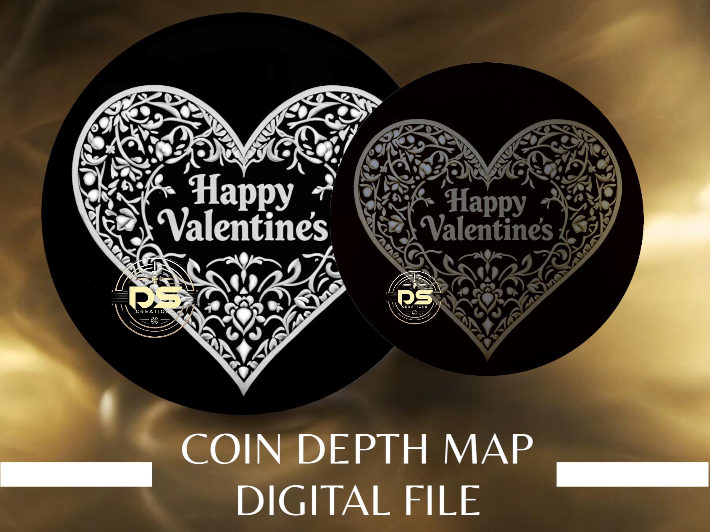 3Dコイン深度マップ | 最適化された解像度のPNGファイル | Lightburn 3Dスライスモード用 | (デジタルファイル) - Etsy 日本