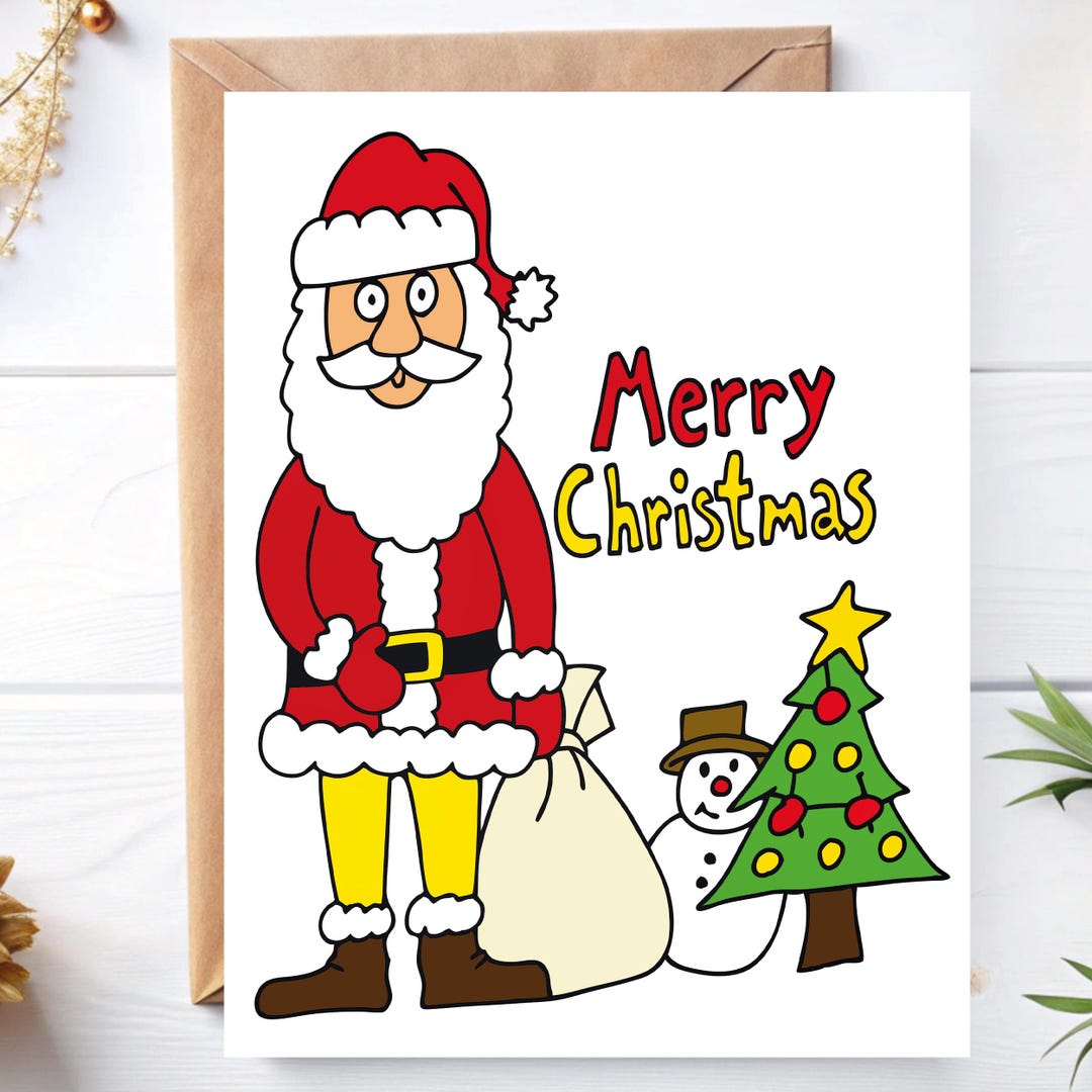 Santa Claus and Christmas Tree - Il 1080xN.6523700457 4px0 